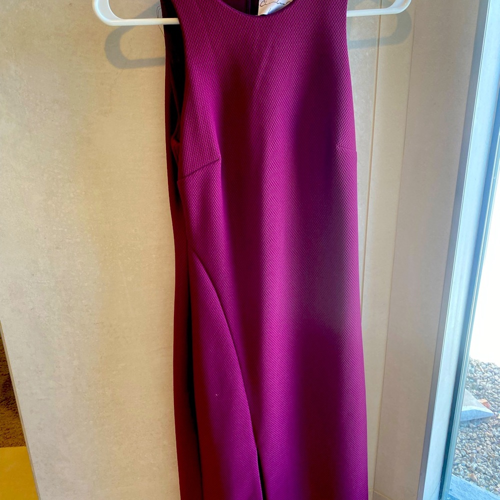 Charles Henry size XS purple midi cocktail dress